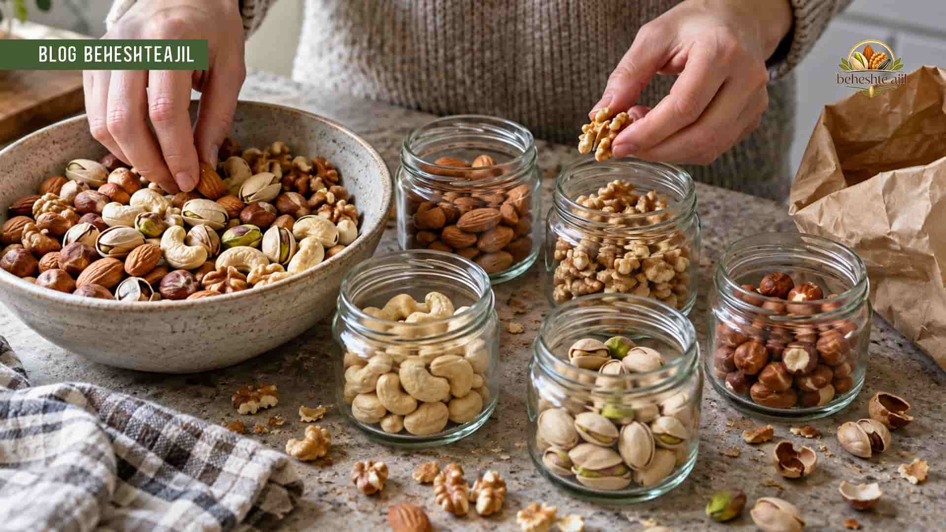 آجیل مخلوط بهتر است یا خرید جداگانه مغزیجات؟